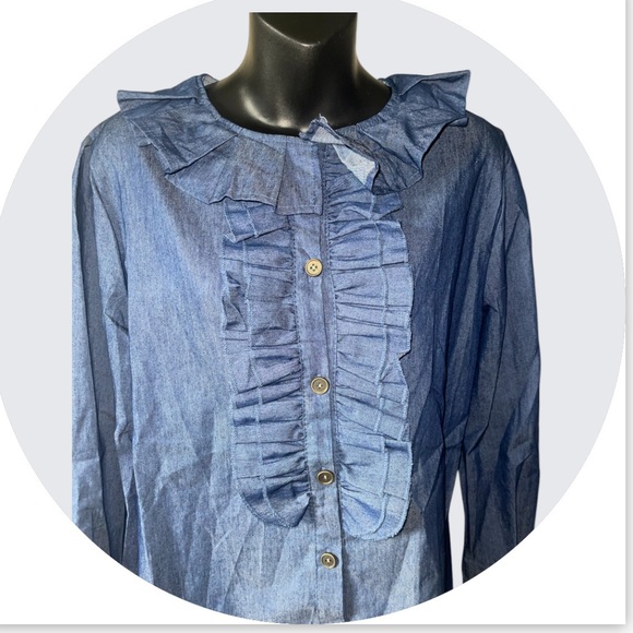Denim Poet Shirt - Picture 3 of 5